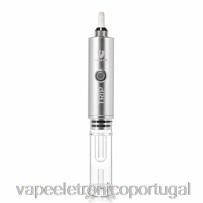 Vape Eletronico Shield Trip Kit Vaporizador Portátil Prata